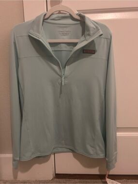 Vineyard Vines Women’s Pale Blue Half-Zip Pullover